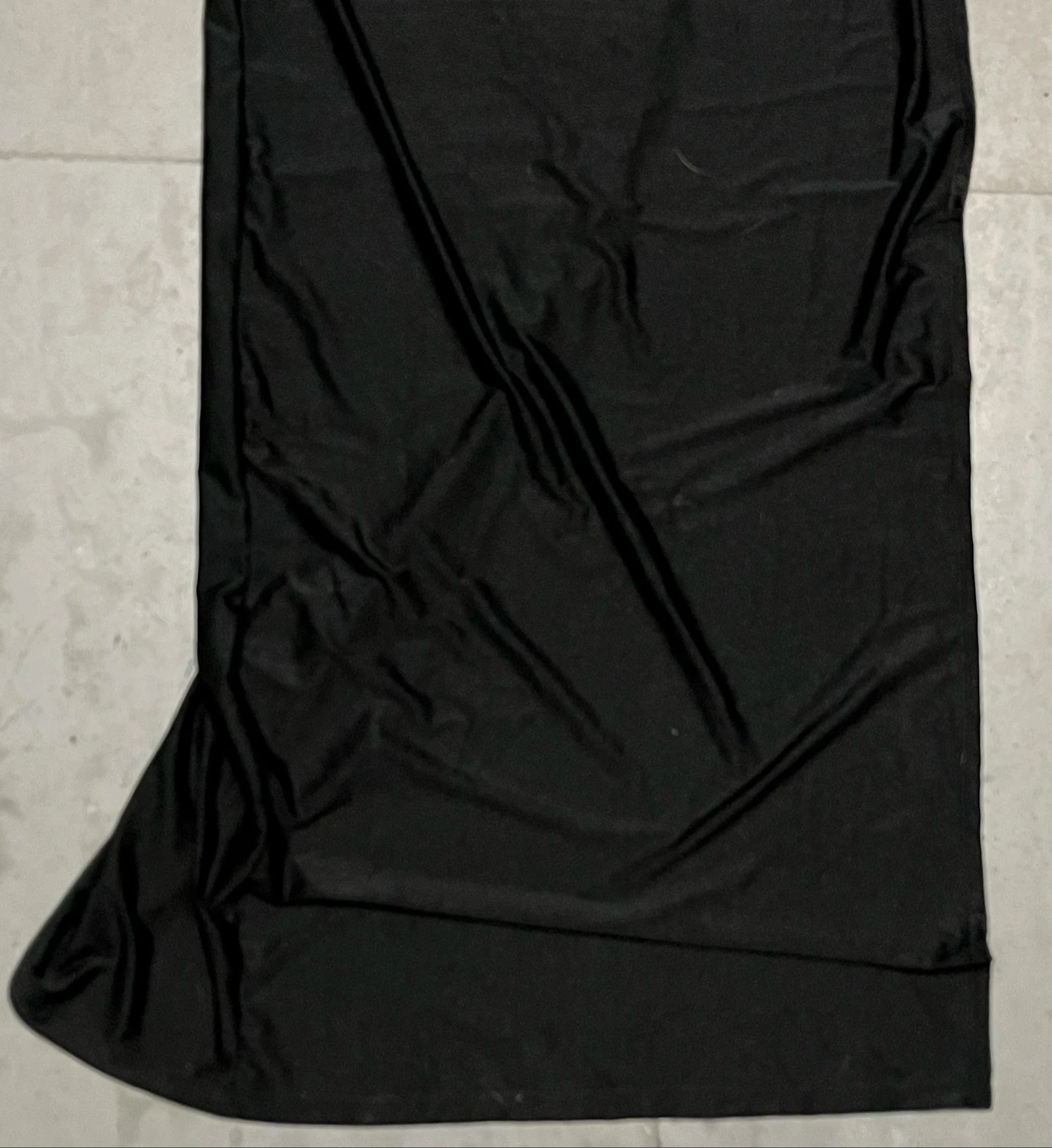 Vestido largo negro abierto  – photo 16
